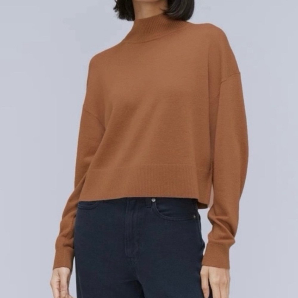 Everlane Wool and Yak Mock Neck Sweater